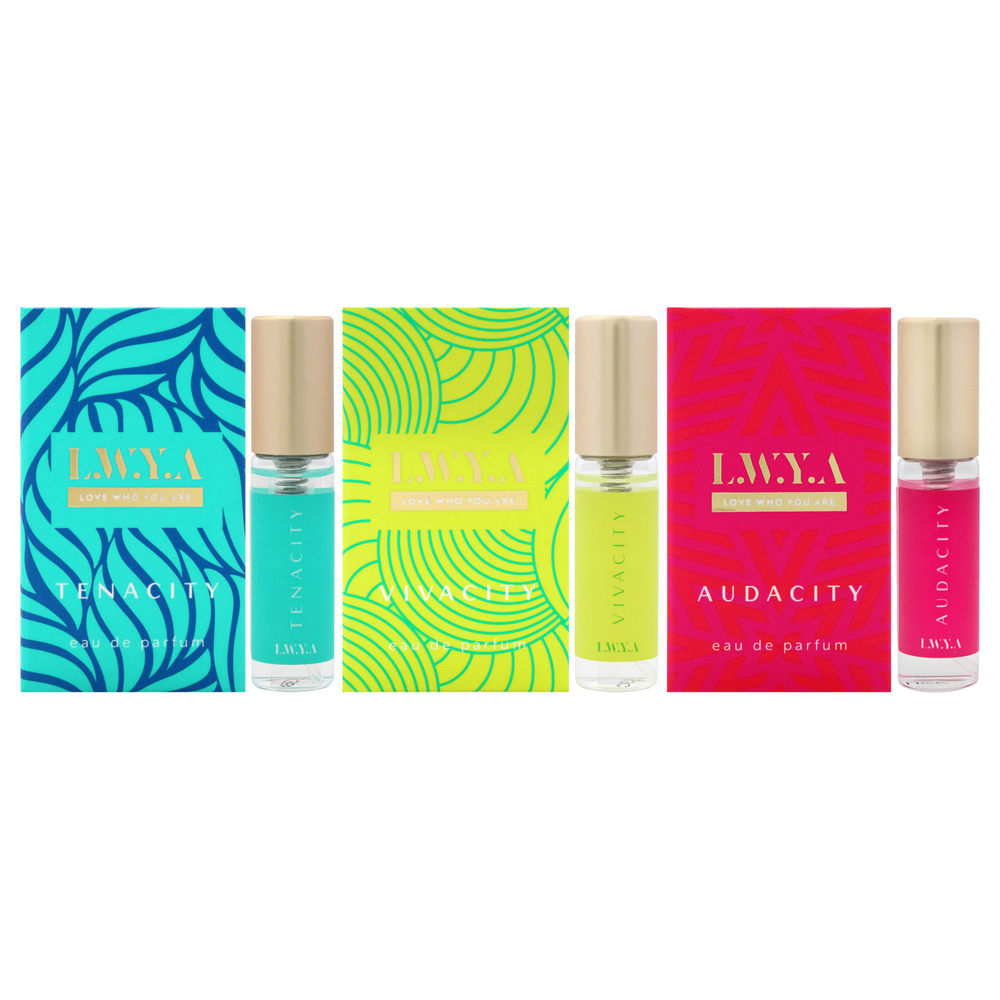 Fragrance Travel Set by LWYA for Women 3 Pc Mini Gift Set 0.1oz EDP Spray